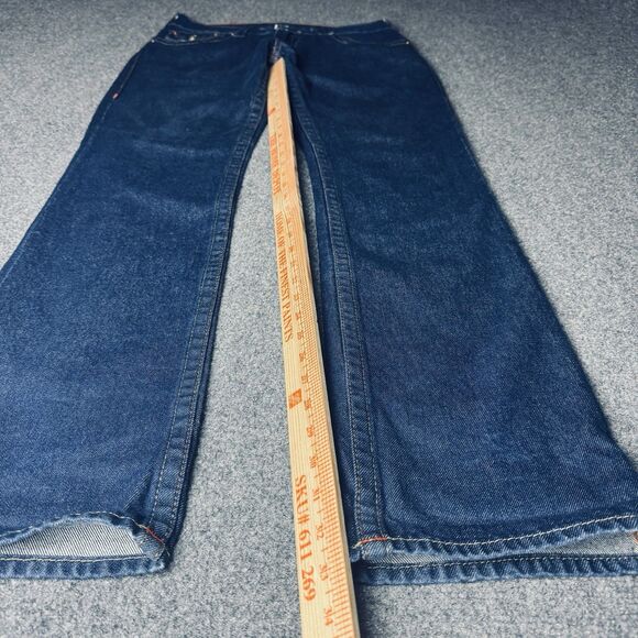 True Religion Straight Flap Blue Jeans 31x33 - Picture 7 of 9
